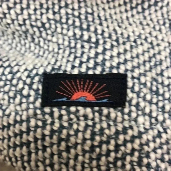 FAHERTY- Blue & White Seabrook French Terry Oversized Hoodie | Size Medium - Picture 8 of 10